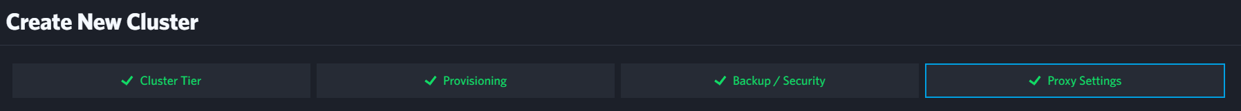 create cluster